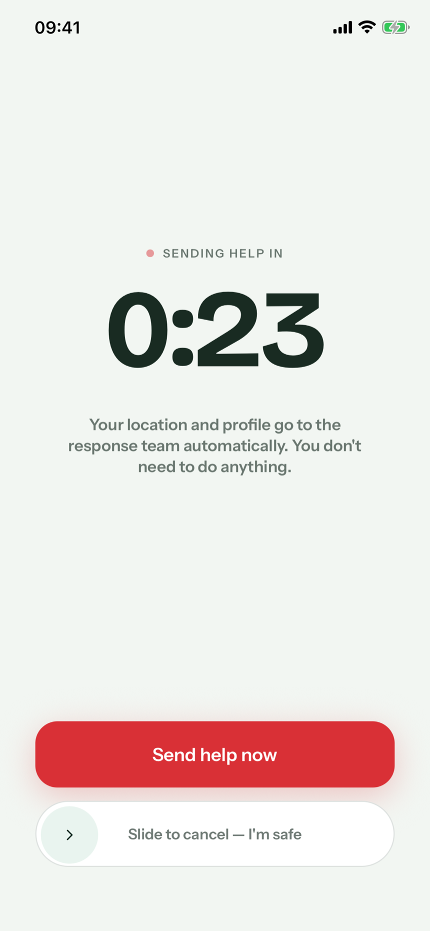 ELA countdown screen
